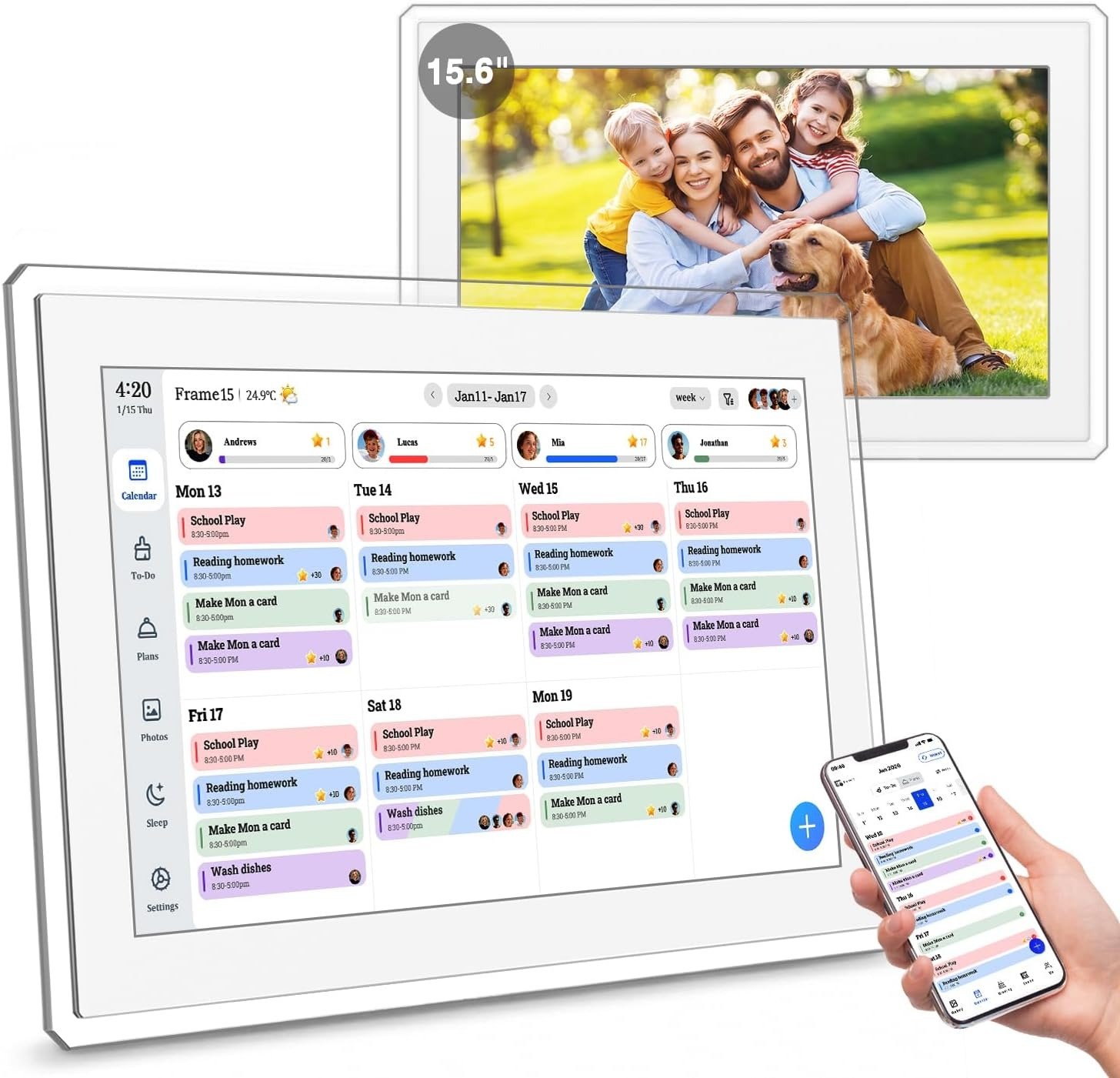 15.6" Smart Family Calendar