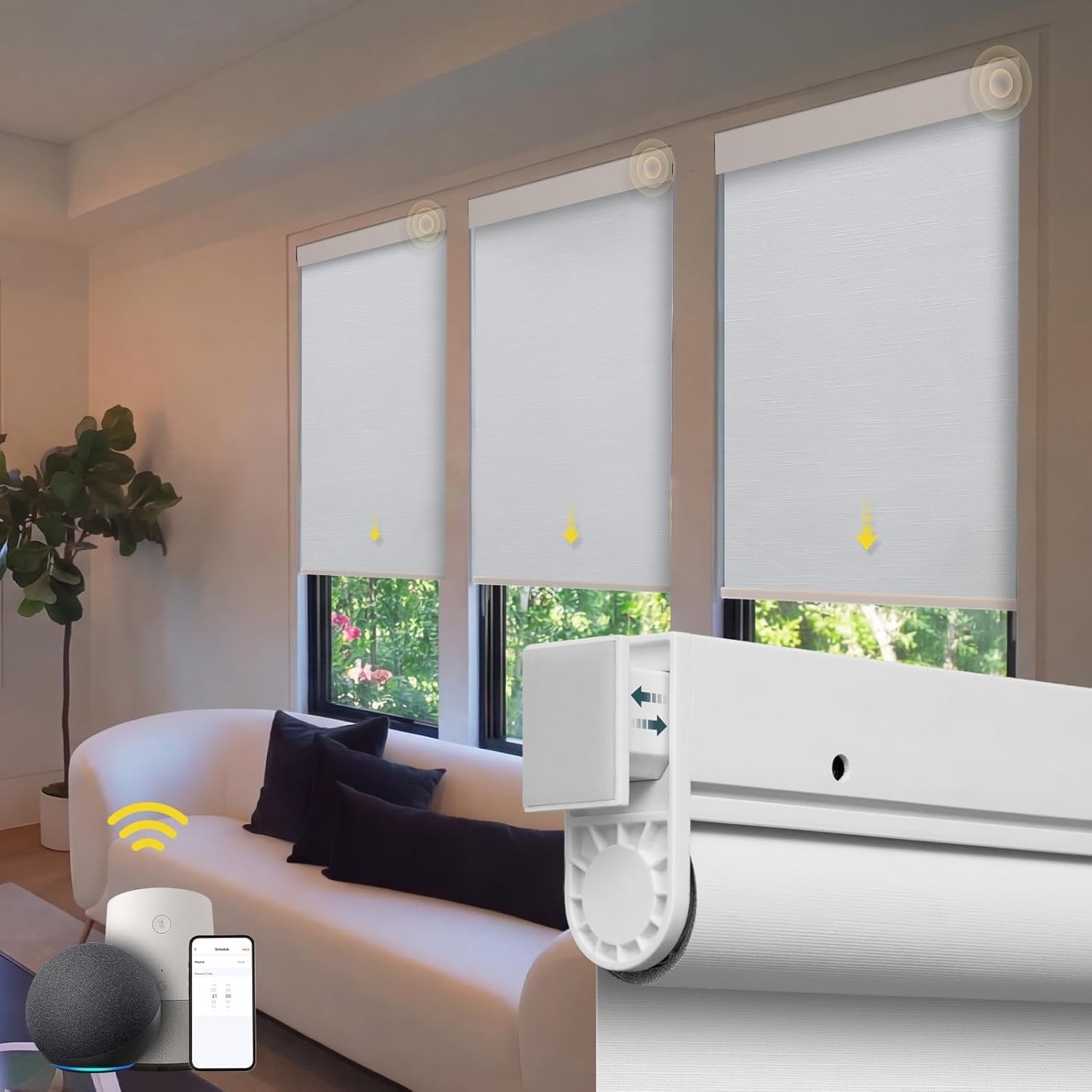 HAPADIF NO DRILL MOTORIZED BLINDS